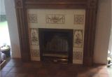 Refurbished Victorian Fireplaces Victorian Look Tiled Fireplace Complete with Wood Surround Tiled