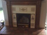 Refurbished Victorian Fireplaces Victorian Look Tiled Fireplace Complete with Wood Surround Tiled