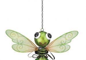 Regal Art and Gift Garden Decor Regal Art Gift solar Dragonfly Lantern Green Regal Art Gift