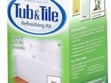 Reglaze Bathtub Kit Rust Oleum Tub and Tile Refinishing 2 Part Kit White