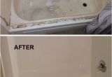 Reglaze Tub before and after Bathtub Reglazing Honolulu