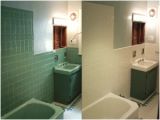 Reglaze Tub before and after the Cabindo Diy Tub and Tile Reglazing