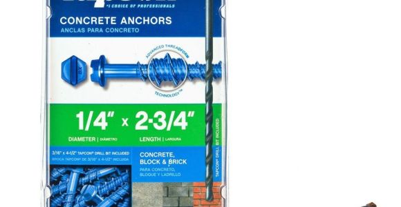 Removable Concrete Floor Anchors Anchors Fasteners the Home Depot