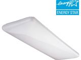 Replacement Wraparound Fluorescent Light Covers 2 Light White Cloud Fixture Fluorescent Steel Ceiling Fixture with