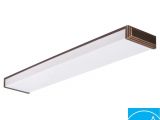 Replacement Wraparound Fluorescent Light Covers Lithonia Lighting 10648re Bz Riser 2 Light Black Bronze Fluorescent