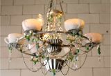 Repurposed Light Fixtures Coffee Cups and Baking Tins Diy Pinterest Baking Tins Coffee