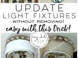 Repurposed Light Fixtures How to Paint Light Fixtures Update without Taking them Down Diy