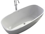 Resin Bathtubs Uk Adm White Stand Alone solid Surface Stone Resin Bathtub