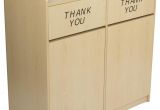 Restaurant Trash Can Cabinet Unique Maple Wooden Restaurant Trash Cans Engraved Thank You Message