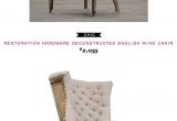 Restoration Hardware Outdoor Wingback Chair Restoration Hardware Deconstructed English Wing Chair Pinterest