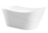 Reversible Drain Freestanding Bathtub Anzzi Kahl Series 67 In White Acrylic Oval Reversible