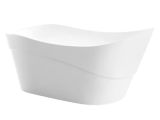 Reversible Drain Freestanding Bathtub Anzzi Kahl Series 67 In White Acrylic Oval Reversible