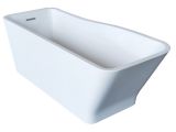 Reversible Drain Freestanding Bathtub Shop Anzzi Salva 5 7 Foot Acrylic Reversible Drain