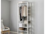 Rolling Clothes Rack Ikea Canada Elvarli 1 Section White Ikea Pinterest Storage Shelves and