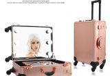 Rolling Makeup Case with Lights 30 Design Vanity Light Up Mirror Rolling Makeup Trolley Train Case