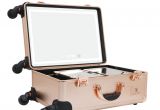 Rolling Makeup Case with Lights Luvodi Hollywood Cosmetic Makeup Trolley Case Led Lighted Mirror