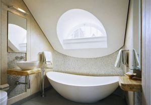 Romantic Bathroom Design Ideas Modern attic Bathroom with Roof Light Renovation Bits