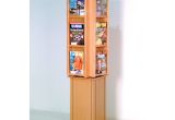 Rotating Floor Magazine Rack 24 Pocket Magazine Brochure Wall Rack Hayneedle