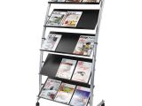 Rotating Wire Magazine Rack Alba Large Mobile Literature Display 5 Levels Work tools Pinterest