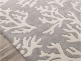 Round Nautical area Rugs the Coral Branch Pattern is Created with Carved Details On This