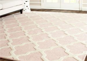 Round Pink Rugs for Nursery Cambridge Light Pink Ivory Tufted Wool Rug Laylagrayce Rug