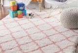 Round Pink Rugs for Nursery Pink Boho Trellis White Shag Indoor Rug Pinterest Indoor Rugs