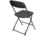 Round Table and Chair Rentals Near Me Black Plastic Folding Chair Premium Rental Style