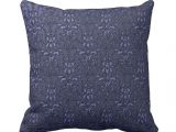 Royal Blue Decorative Pillows ornate formal Navy Blue Damask Pillow Throw Pillows Decorative