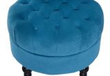 Royal Blue Velvet Accent Chair Hom 45” Tufted High Back Flannelette Accent Chair