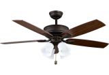 Rubbed Bronze Floor Fan Hampton Bay Devron 52 In Led Indoor Oil Rubbed Bronze Ceiling Fan