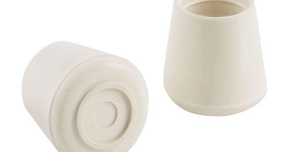 Rubber Caps for Chair Legs Shepherd 1 1 2 In Off White Rubber Leg Tips 2 Per Pack 89225
