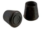 Rubber Caps for Chair Legs Shepherd Hardware 3205 1 Inch Black Rubber Leg Tip 40 Pack