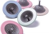 Rubber Drain Cover for Bathtub Evoio Drain Strainers 5 Packs Hair Catcher Silicone Hair