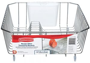 Rubbermaid Extra Large Dish Rack Rubbermaid Antimicrobial Small Chrome Dish Drainer Fg6008archrom