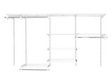 Rubbermaid Shoe Rack Lowes Shop Rubbermaid Homefree Series 4 Ft to 8 Ft White Adjustable Mount
