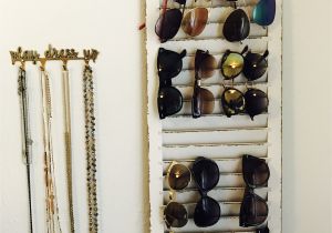 Rug Display Rack Diy Sunglasses Holder Made From Window Shutter Home Decor