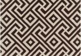 Sacred Geometry area Rug Electra Hand Tufted Rectangle Contemporary Brown Cream area Rug