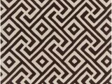 Sacred Geometry area Rug Electra Hand Tufted Rectangle Contemporary Brown Cream area Rug
