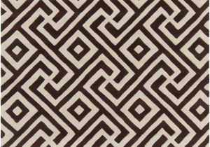 Sacred Geometry area Rug Electra Hand Tufted Rectangle Contemporary Brown Cream area Rug