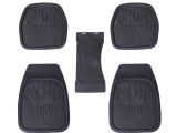 Safety First Floor Mat Car Floor Mats Silica Gel Front Rear Driver Passenger Seat Ridged