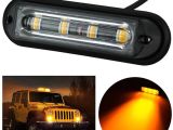 Safety Light Bars 4 Led Light Bar Beacon Vehicle Grill Strobe Light Emergency Warning Flash Amber Lightbar Beacons Lamp Emergency Waterproof Light