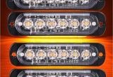 Safety Light Bars Geruite 4x Side Strobe Marker Lights Car Truck 6 Led Amber Flashing Emergency Hazard Warning Lamp Dc12 24v Clearance Light In Car Light assembly From