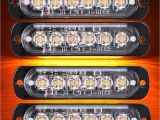 Safety Light Bars Geruite 4x Side Strobe Marker Lights Car Truck 6 Led Amber Flashing Emergency Hazard Warning Lamp Dc12 24v Clearance Light In Car Light assembly From