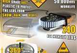 Safety Light Bars Magnetic 240 Led Mini Light Bar Roof top Emergency Warning Hazard Safety Flashing Strobe Dual Rapid Switch Longer 10ft Cable Car Truck Vehicle