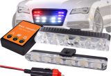 Safety Light Bars Super Brightness 2x 6 Led Car Emergency Beacon Light Bar Flashing