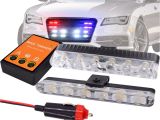 Safety Light Bars Super Brightness 2x 6 Led Car Emergency Beacon Light Bar Flashing