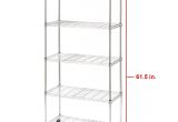 Safety Nets for Racking Seville Classics Ultrazinc 5 Shelf Home Style Steel Wire Shelving