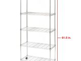 Safety Nets for Racking Seville Classics Ultrazinc 5 Shelf Home Style Steel Wire Shelving
