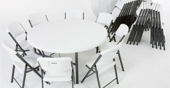 Sam S Club Lifetime Folding Chairs Lifetime Combo 4 5 Round Table and 32 18 5 Commercial Folding