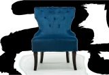 Sapphire Blue Accent Chair Reyna Accent Chair In Sapphire Blue Velvet